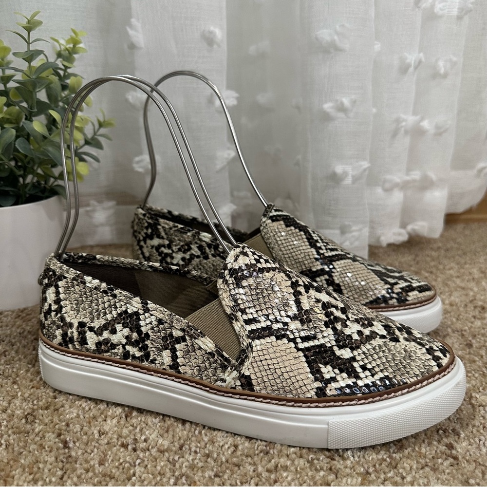 Steve Madden Jalia Snakeskin Slip On Sneakers